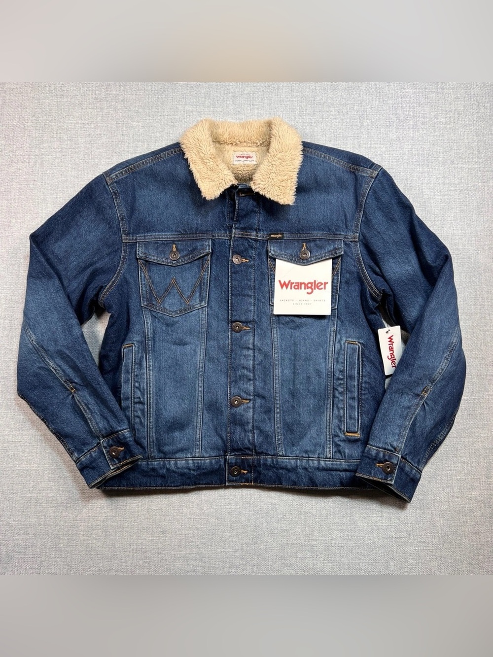 WRANGLER® WESTERN SHERPA LINED DENIM JACKET